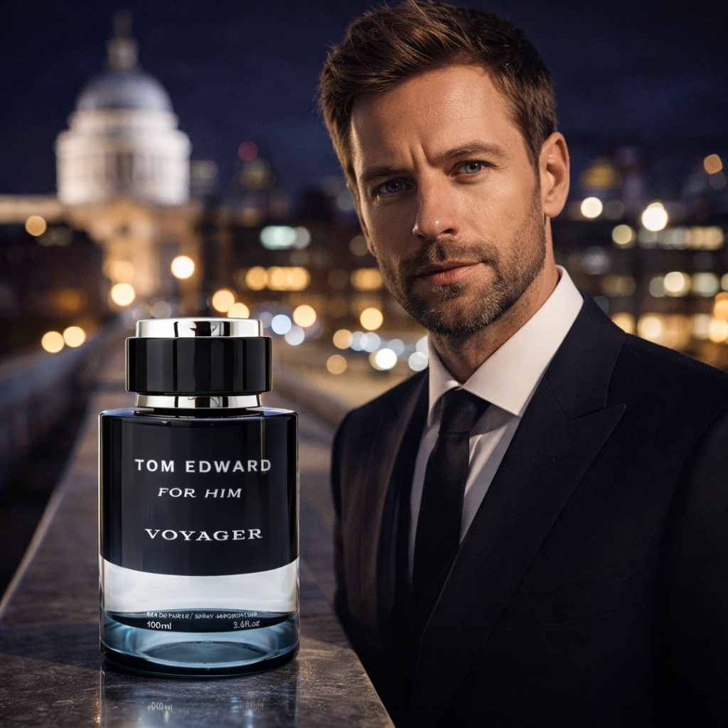 Eau de Parfum Tom Edward Voyager for Him Herrenduft Frisch Holzig Aromatisch e100 ml