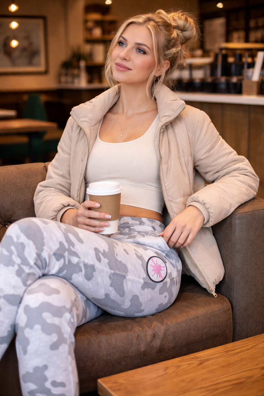 Fleecehose Damen Fleece Jogginghose Bequem, Warm & Lässig für Alltag & Freizeit