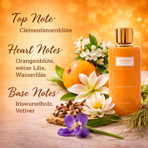 Eau de Parfum London Fragrances For Her Orange Blossom Made in England 100 ml