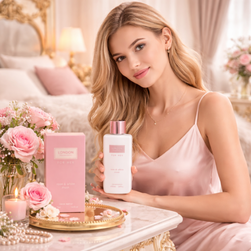 Eau de Parfum London Fragrances For Her Rose & White Musk Made in England 100 ml