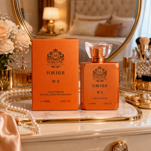 Eau de Parfum Majestic No.2 for Her Inspiriert von Bitter Peach Made in UK 100 ml